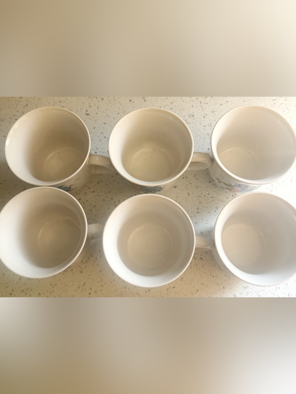 JMP Marketing Thailand Stoneware Floral Coffee Mugs Set of 6 Vintage Kitchen - Picture 3 of 8